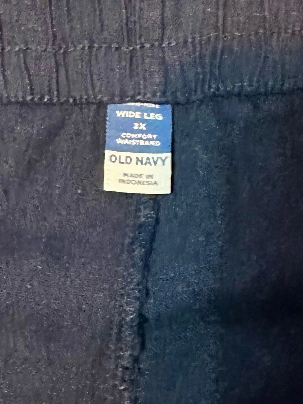 NWT Old Navy Wide-Leg Pull-On Pants in Navy - Picture 6 of 6